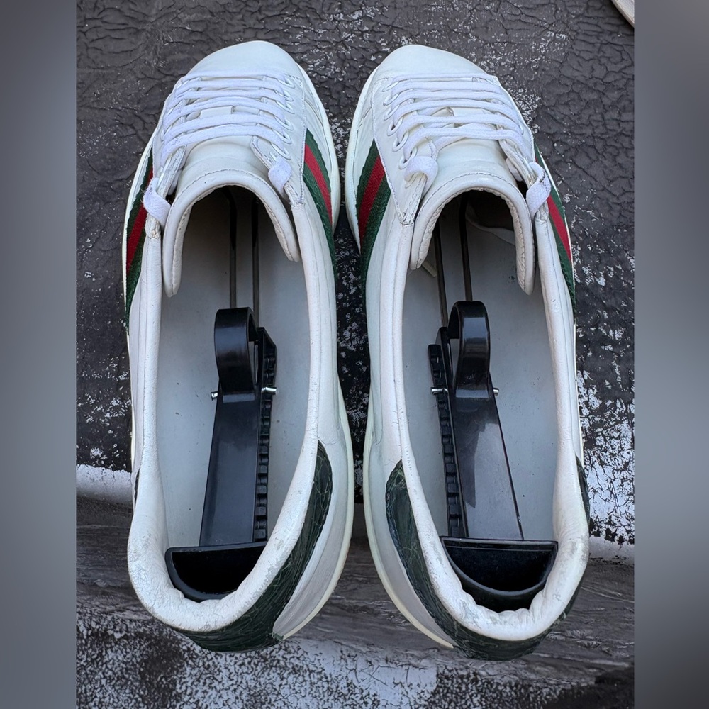 AUTHENTIC Gucci Ace Classic Sneakers Men US 9/9.5 - Picture 9 of 10